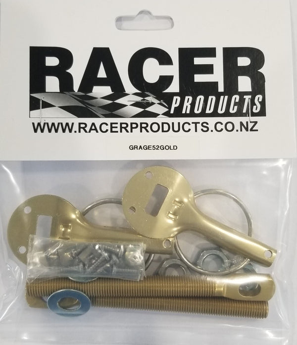 Grayston Aluminium Bonnet Pins - Gold