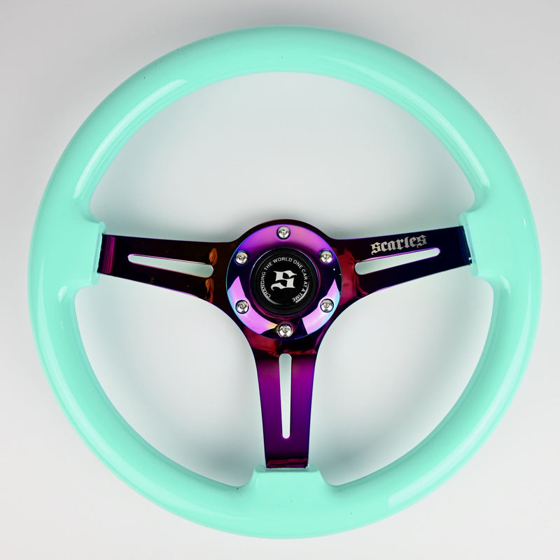 Minty Neo Chrome Steering Wheel